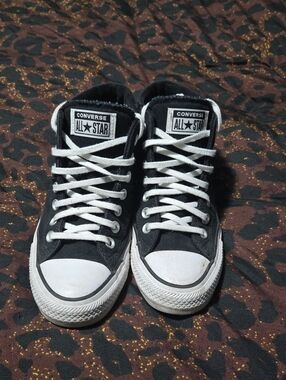 Converse Black and White High Top Sneakers
